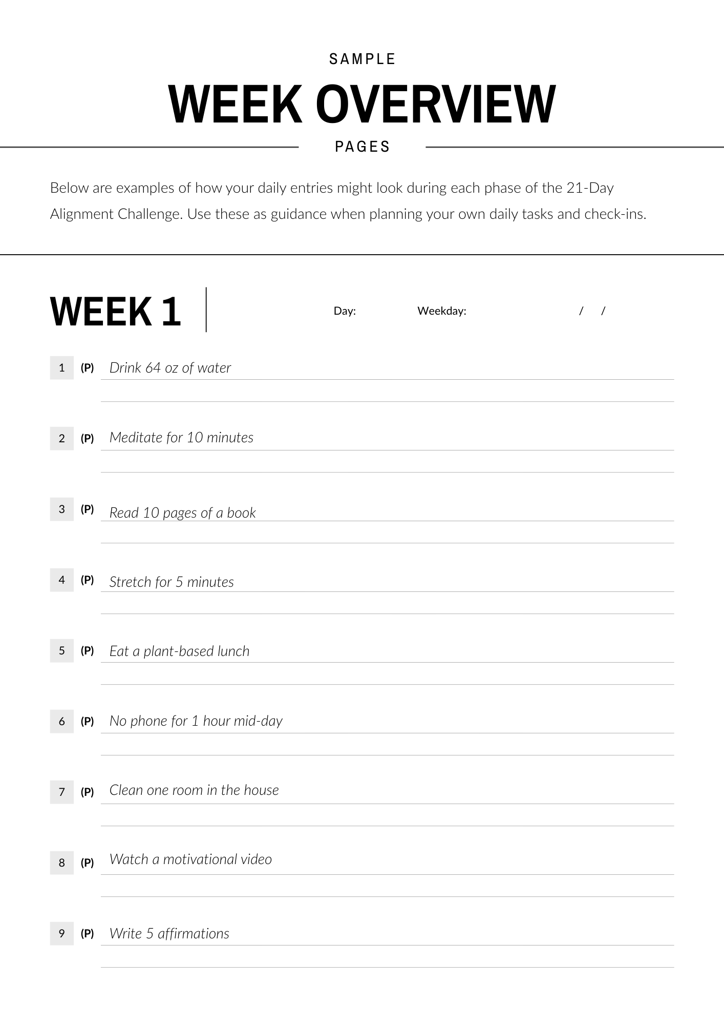 Week 1 - Master Yourself